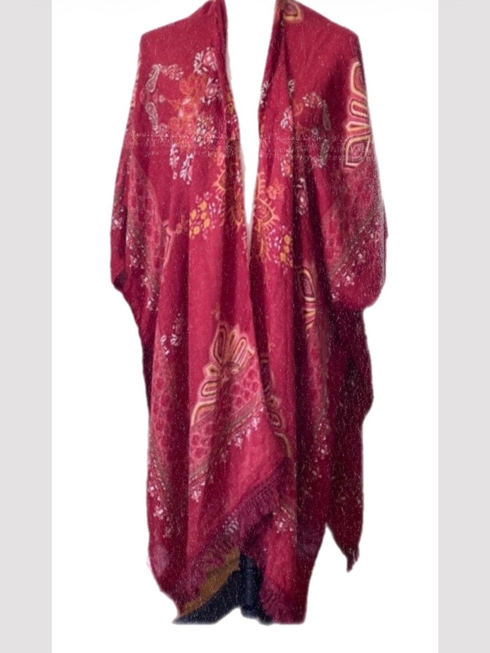 Rooted Soul prints Kimono poncho cover up dress, One size